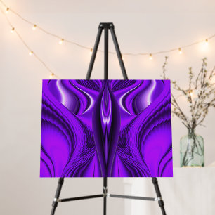 Purple Flower Rainbow Dreams Angel Wings Foam Board