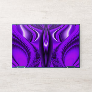 Purple Flower Rainbow Dreams Angel Wings HP Laptop Skin