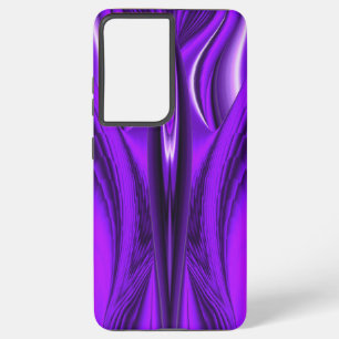 Purple Flower Rainbow Dreams Angel Wings Samsung Galaxy S21+ Case