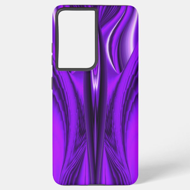 Purple Flower Rainbow Dreams Angel Wings Samsung Galaxy Case (Back)