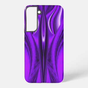 Purple Flower Rainbow Dreams Angel Wings Samsung Galaxy S22+ Case