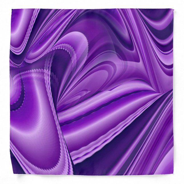 Purple Flower Rainbow Dreams Bandana (Front)