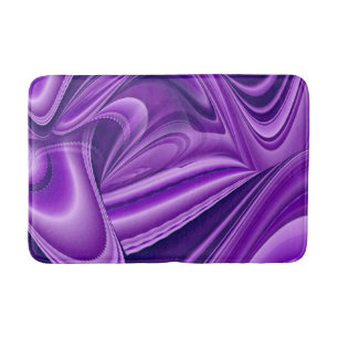 Purple Flower Rainbow Dreams Bath Mat