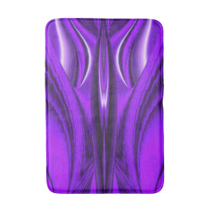 Purple Flower Rainbow Dreams Bath Mat