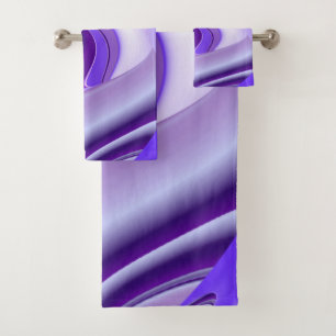 Purple Flower Rainbow Dreams Bath Towel Set
