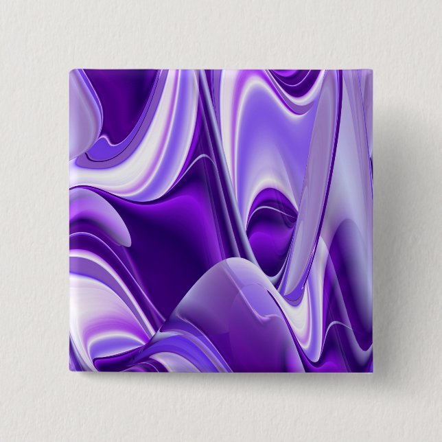 Purple Flower Rainbow Dreams Button (Front)