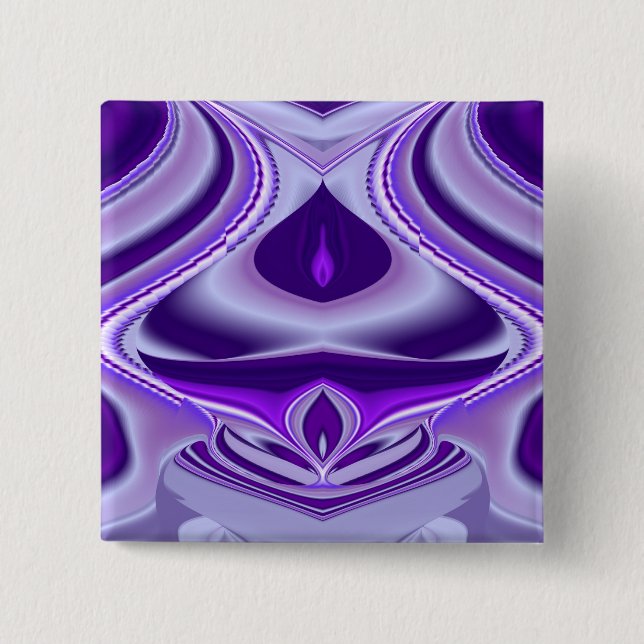 Purple Flower Rainbow Dreams Button (Front)