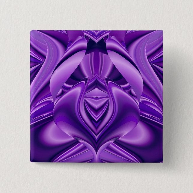 Purple Flower Rainbow Dreams Button (Front)