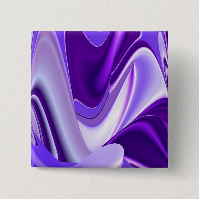 Purple Flower Rainbow Dreams Button (Front)