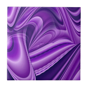 Purple Flower Rainbow Dreams Ceramic Tile
