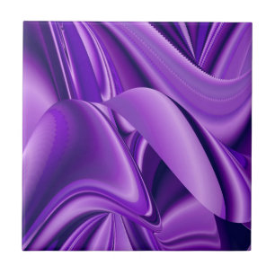 Purple Flower Rainbow Dreams Ceramic Tile