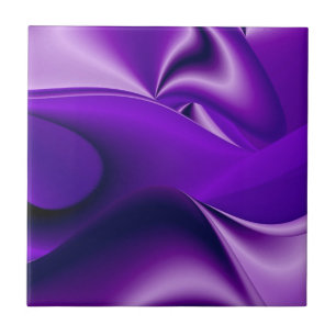 Purple Flower Rainbow Dreams Ceramic Tile
