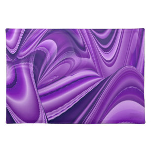 Purple Flower Rainbow Dreams Cloth Placemat