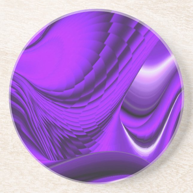 Purple Flower Rainbow Dreams Coaster (Front)