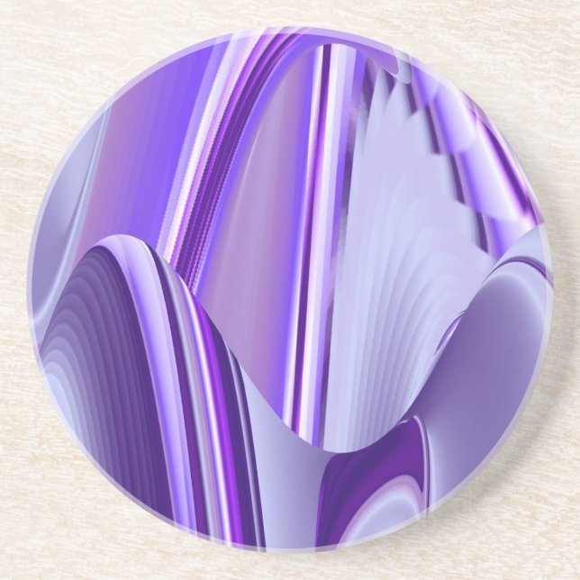 Purple Flower Rainbow Dreams Coaster (Front)