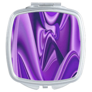 Purple Flower Rainbow Dreams Compact Mirror
