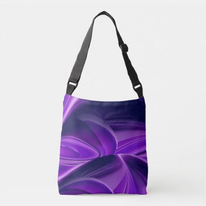 Purple Flower Rainbow Dreams Crossbody Bag