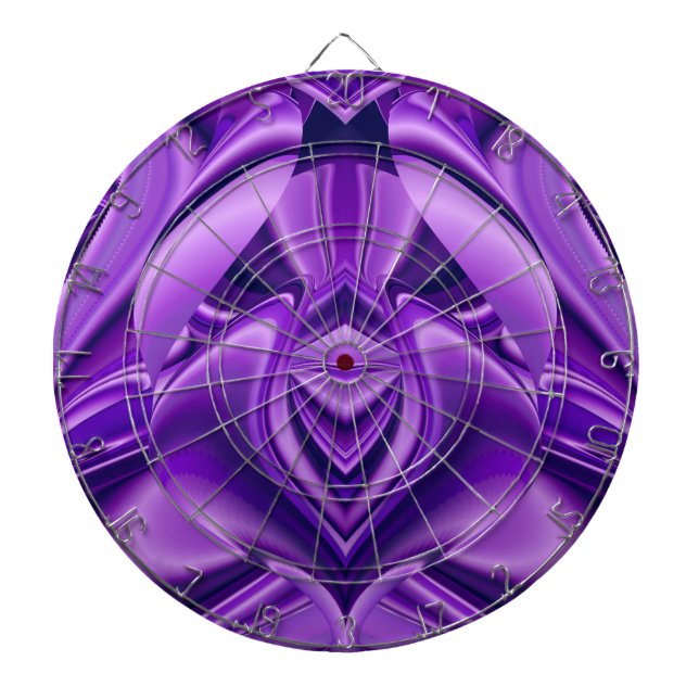 Purple Flower Rainbow Dreams Dart Board (Front)