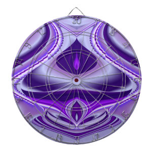 Purple Flower Rainbow Dreams Dart Board