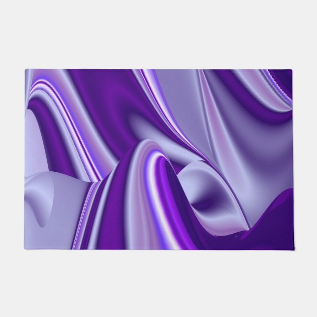 Purple Flower Rainbow Dreams Doormat (Front)