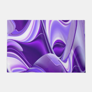 Purple Flower Rainbow Dreams Doormat