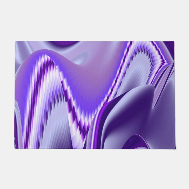 Purple Flower Rainbow Dreams Doormat (Front)