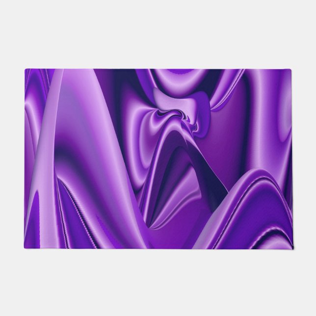 Purple Flower Rainbow Dreams Doormat (Front)