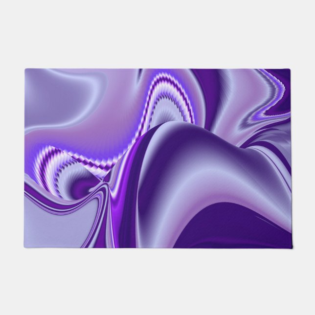 Purple Flower Rainbow Dreams Doormat (Front)