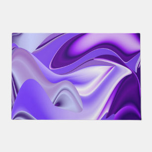 Purple Flower Rainbow Dreams Doormat