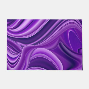 Purple Flower Rainbow Dreams Doormat