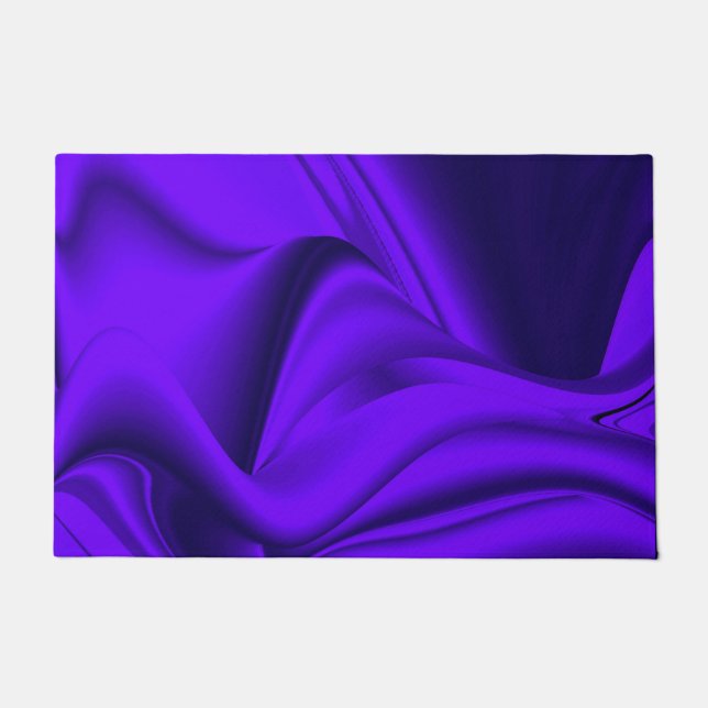 Purple Flower Rainbow Dreams Doormat (Front)