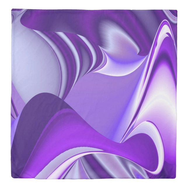 Purple Flower Rainbow Dreams Duvet Cover (Front)