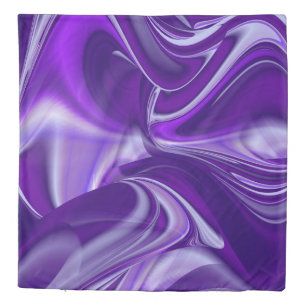 Purple Flower Rainbow Dreams Duvet Cover