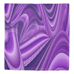 Purple Flower Rainbow Dreams Duvet Cover