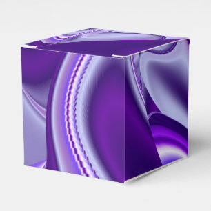 Purple Flower Rainbow Dreams Favor Boxes