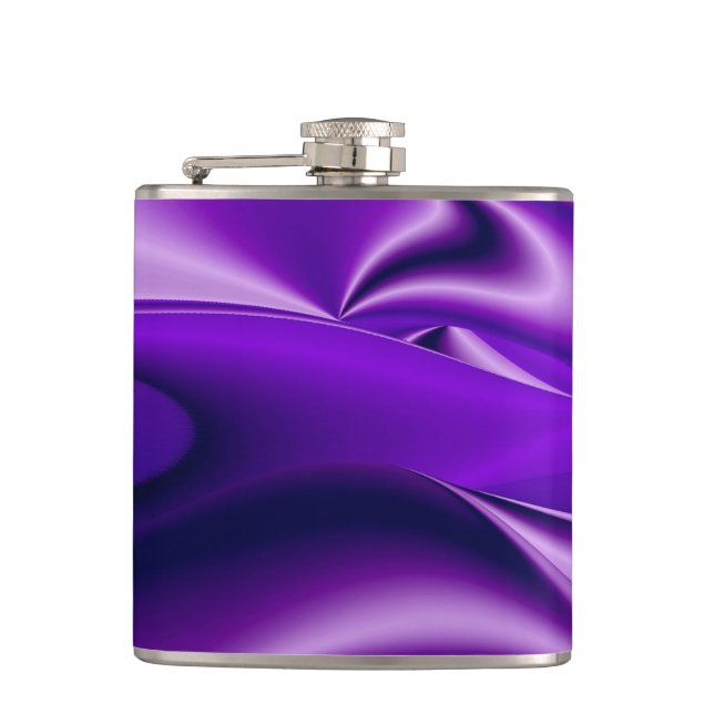 Purple Flower Rainbow Dreams Flask (Front)