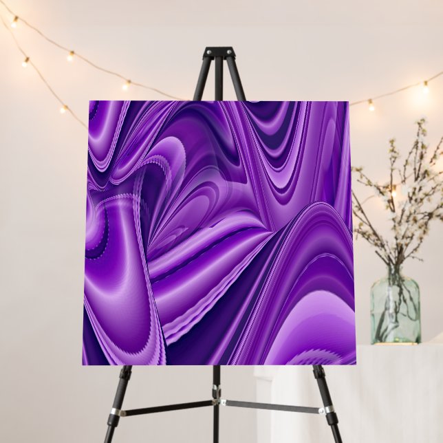 Purple Flower Rainbow Dreams Foam Board (In Situ (Stand))