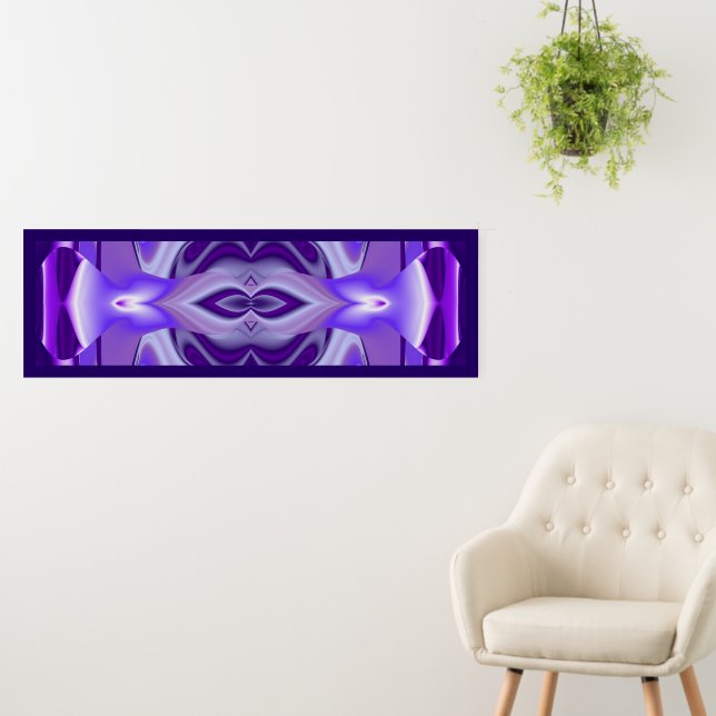 Purple Flower Rainbow Dreams Foam Board (In Situ (Wall))