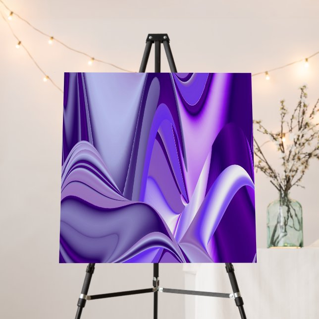 Purple Flower Rainbow Dreams Foam Board (In Situ (Stand))