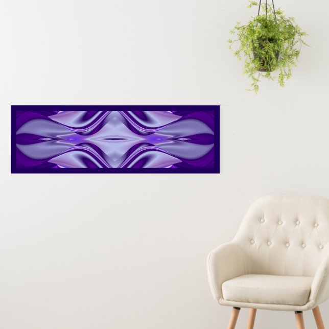 Purple Flower Rainbow Dreams Foam Board (In Situ (Wall))