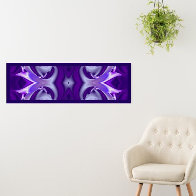 Purple Flower Rainbow Dreams Foam Board (In Situ (Wall))