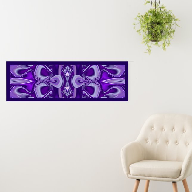 Purple Flower Rainbow Dreams Foam Board (In Situ (Wall))