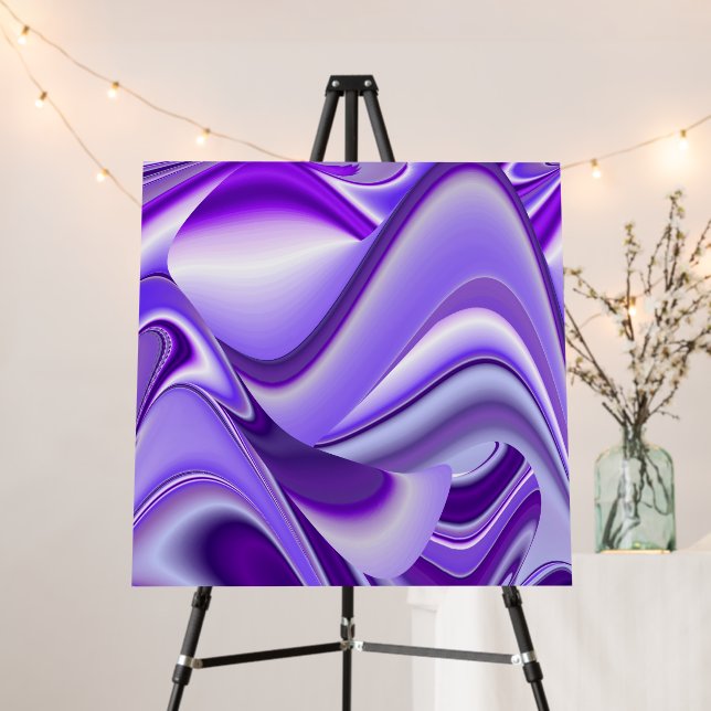 Purple Flower Rainbow Dreams Foam Board (In Situ (Stand))