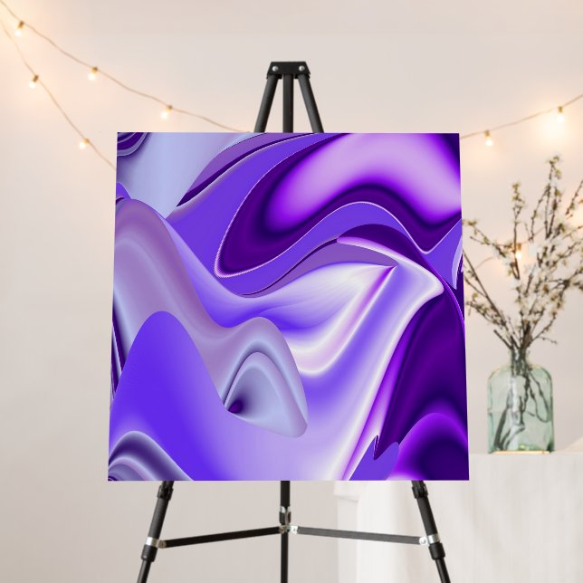 Purple Flower Rainbow Dreams Foam Board (In Situ (Stand))