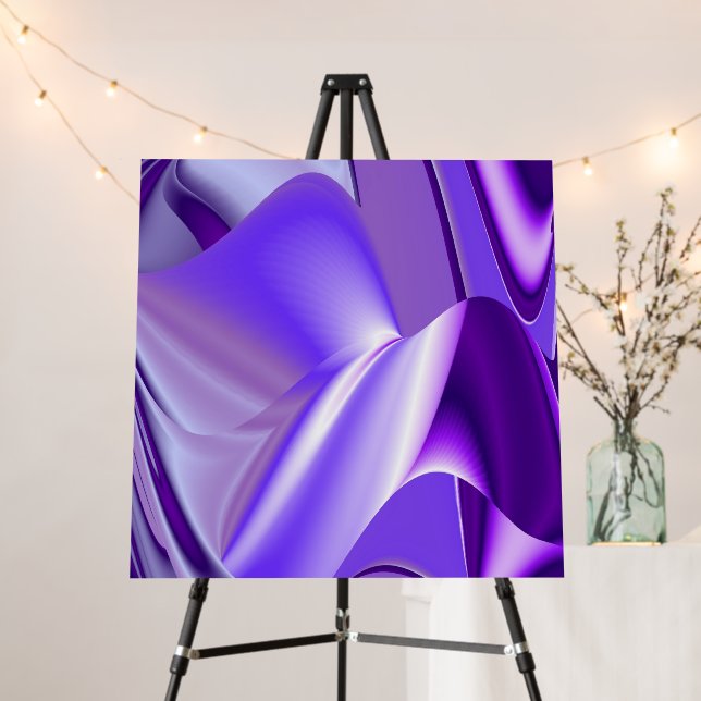 Purple Flower Rainbow Dreams Foam Board (In Situ (Stand))
