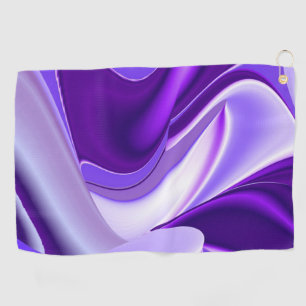 Purple Flower Rainbow Dreams Golf Towel