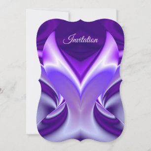 Purple Flower Rainbow Dreams Invitation