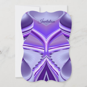 Purple Flower Rainbow Dreams Invitation