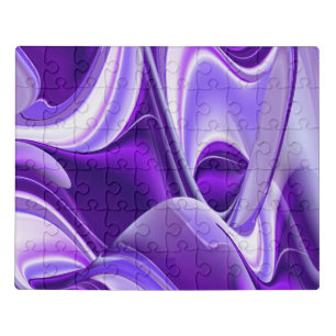 Purple Flower Rainbow Dreams Jigsaw Puzzle