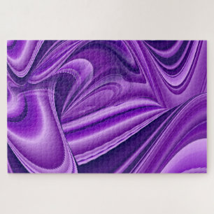 Purple Flower Rainbow Dreams Jigsaw Puzzle